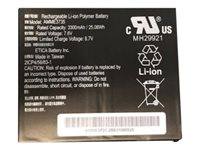 Zebra - tablet battery - Li-pol - 3300 mAh - 25.1 Wh BTRY-ET5X-8IN3-01