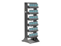 Zebra rack - single side - for 6 multi-slot cradles - accommodate up to 30 devices CS-RAC-30-E-00