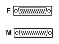 Datalogic CAB-S10 - serial / power cable - DB-25 to DB-25 - 10 m 93A051354