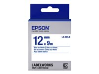 Epson LabelWorks LK-4WLN - label tape - 1 cassette(s) - Roll (1.2 cm x 9 m) C53S654022