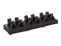 12 bay 8675i device charger with power supply. Charges complete 8675i unit with battery installed. Region-specific cord must be ordered separately. MB12-SCN10