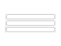 Zebra Z-Ultimate 3000T - labels - glossy - 12500 label(s) - 84.1 x 7.94 mm 76846