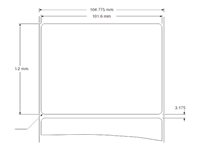 Zebra Z-Perform 1000D Removable - labels - matte - 880 label(s) - 101.6 x 76.2 mm 3010739-T