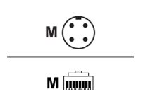 Datalogic - camera sensor cable - 5 pin M12 to RJ-45 - 5 m 93A050036