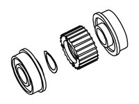 Datamax-O''Neil - platen pulley assembly 15-3218-01